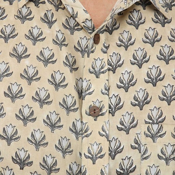 Hand Block Printed Mens Shirt